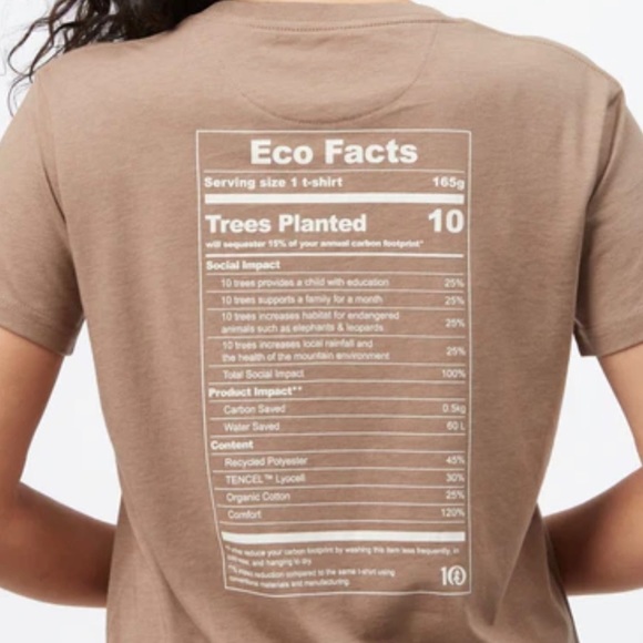 tentree Tops - Tentree W Eco Facts T-Shirt . NWT .